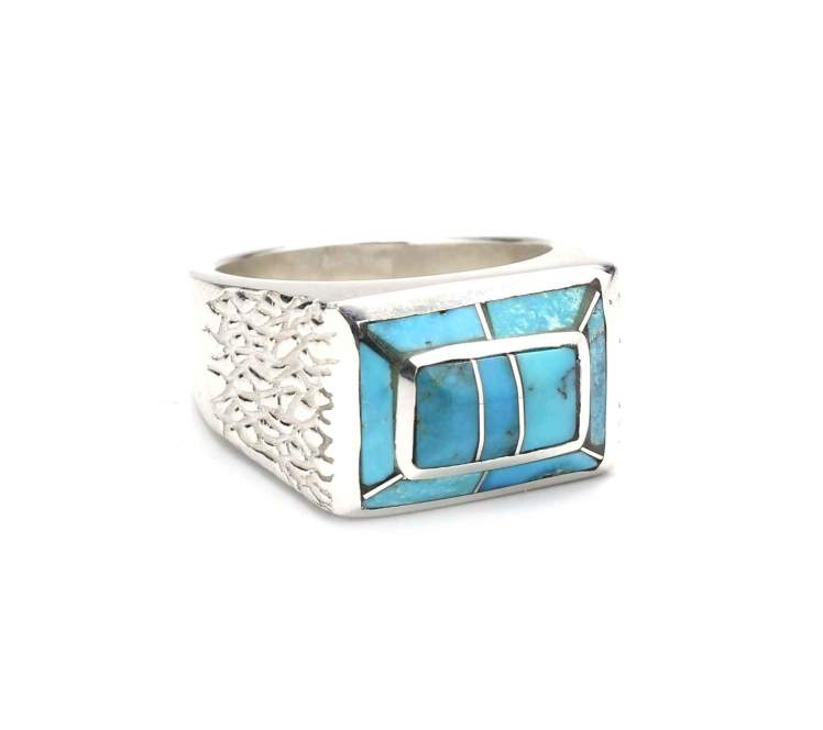 Sterling silver and turquoise ring by Ben Nighthorse