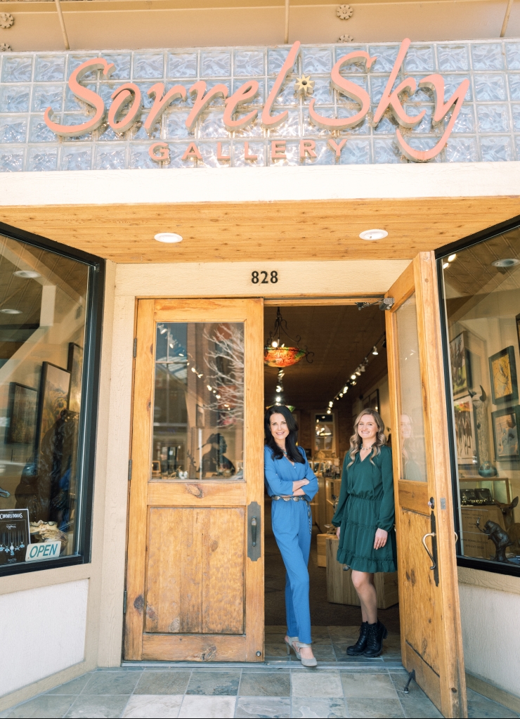 Sorrel Sky Gallery owner Shanan Campbell and gallery manager Masha Halavach.